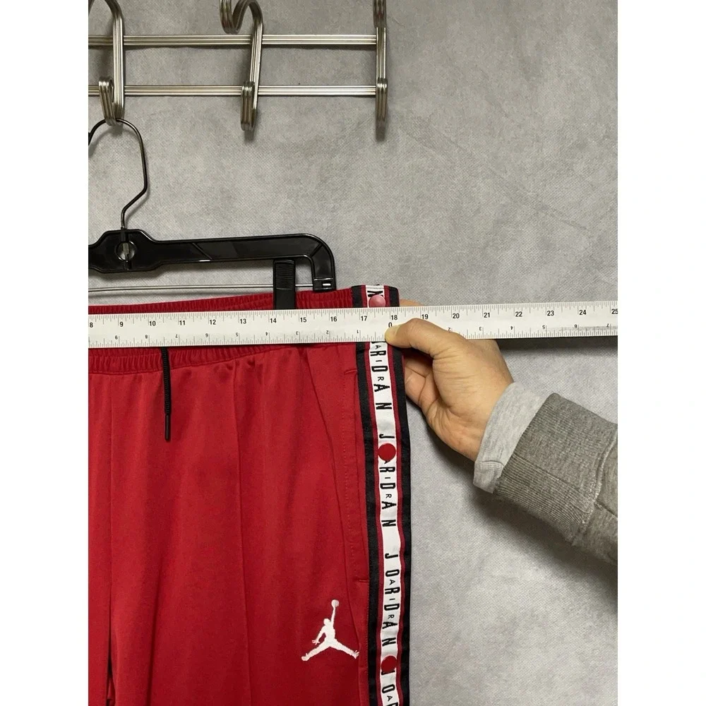 Nike‎ Air Jordan Pants XL Red Tear Away Snap Side Jumpman Track Dri Fit AJ1106